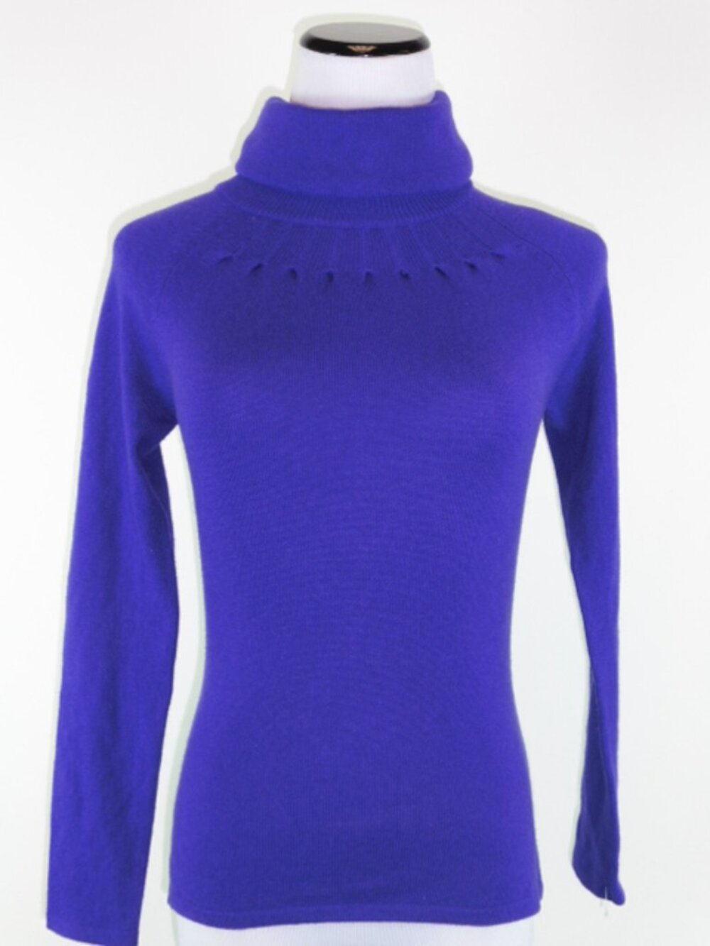 VINCENT MILLER CASHMERE SMOCKED turtleneck cowl SWEATER XS